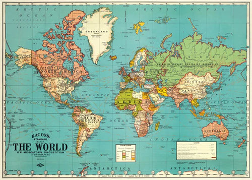 World Map 4 Posters