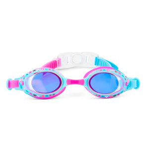 Crystal Violet Glimmering Gemstones Swim Goggles