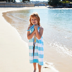 Kids Beach Towels - Tulum Blue - Medium (130x70cm)