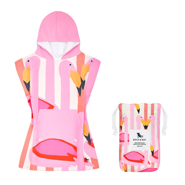 Poncho Kids Flamboyant Flamingos- Small (3 a 5 años)