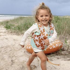 Swim Vest 3-6 Years- Seastar Brown