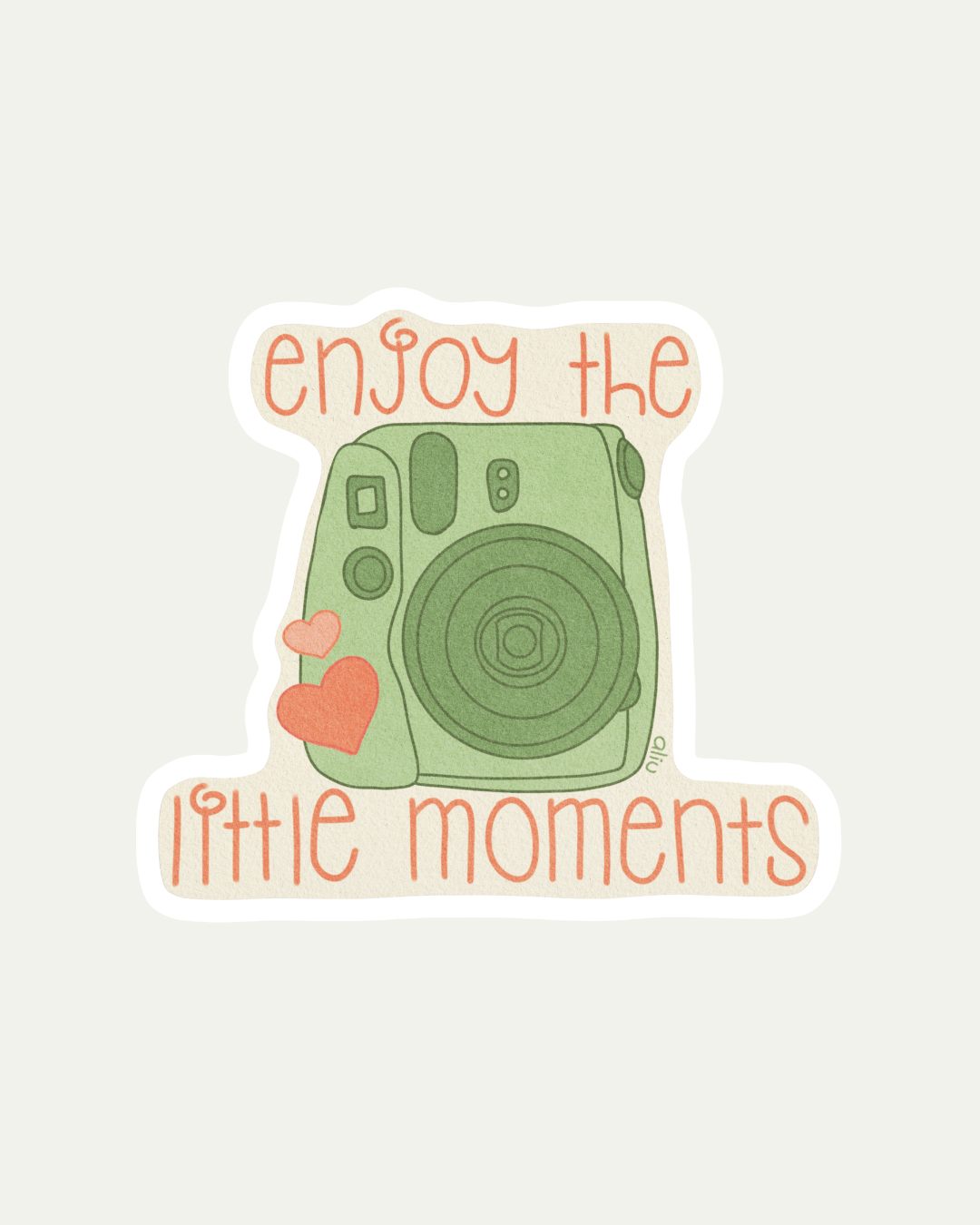 Bibidibú Stickers-Enjoy the Little Moments - Green