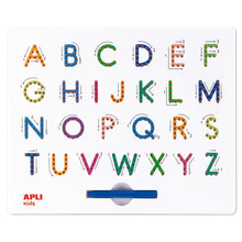 Magnetic board ABC letters