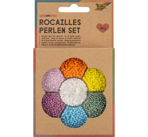 Rocailles Beads Set Mixed Colours