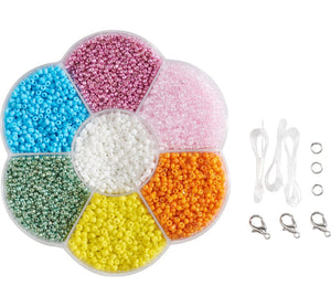 Rocailles Beads Set Mixed Colours