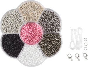 Rocailles Beads Set - Silver