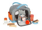 Gato con bolsa de Transporte y Kit de Cuidado