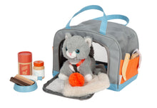 Gato con bolsa de Transporte y Kit de Cuidado