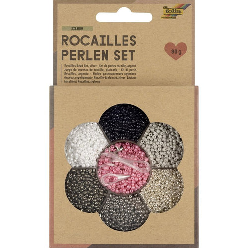 Rocailles Beads Set - Silver