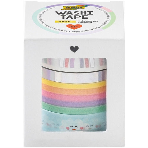 Washi-Tape 4roll-Set Hotfoil Rainbow louds