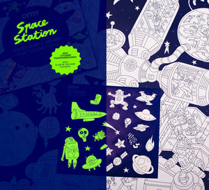 Space station + stickers - Giant poster