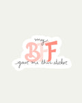 Bibidibú Stickers-BFF Sticker-Pink