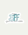 Bibidibú Stickers-BFF Sticker-Blue