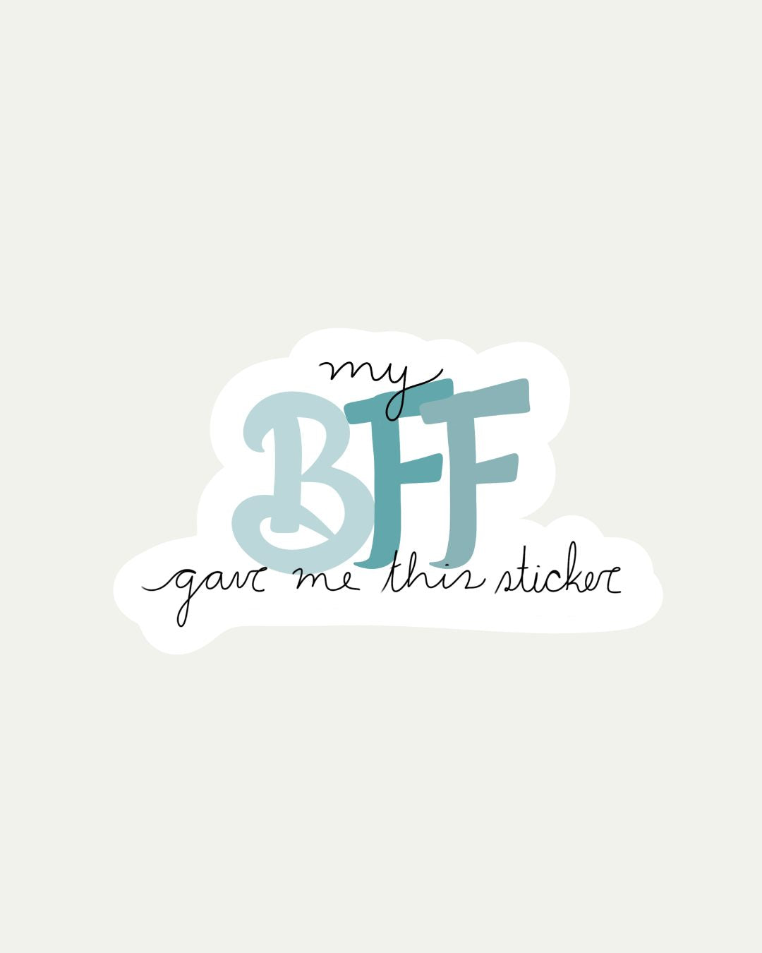 Bibidibú Stickers-BFF Sticker-Blue