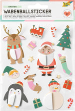 Stickers honeycombpaper Christmas