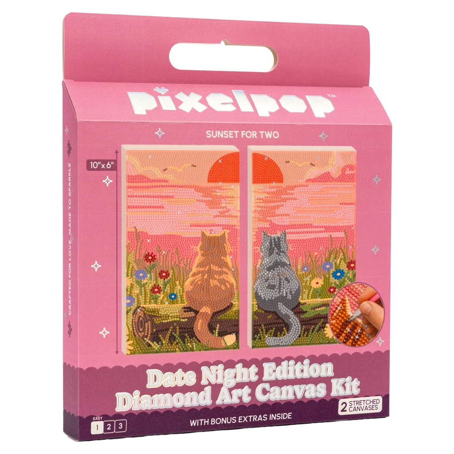 Pixel Pop Sunset for Two