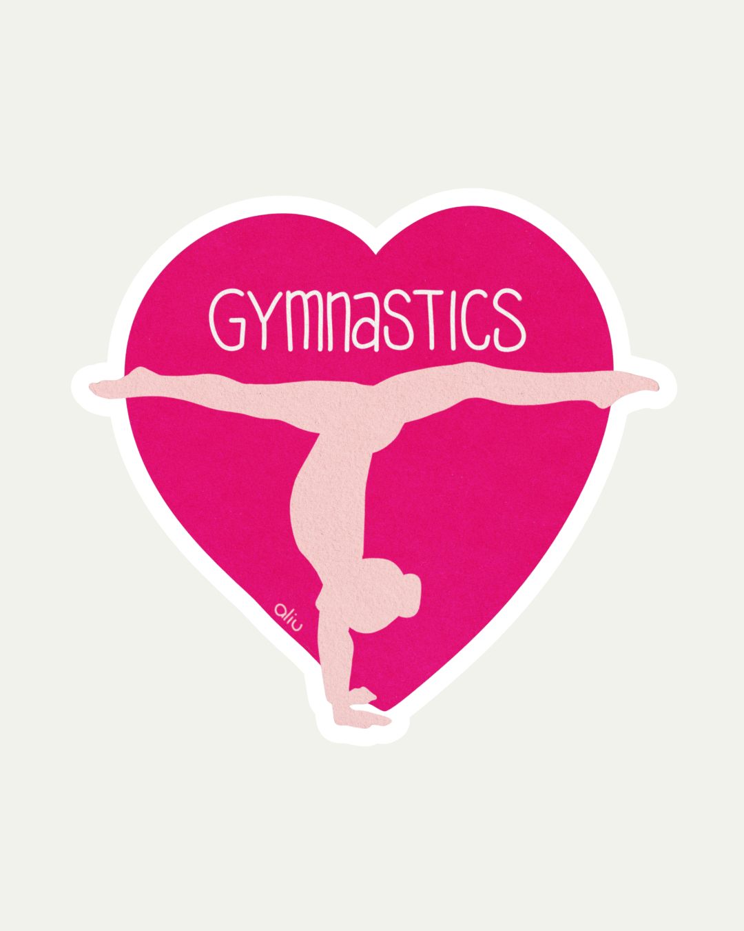 Bibidibú Stickers-Love Gymnastics - Pink