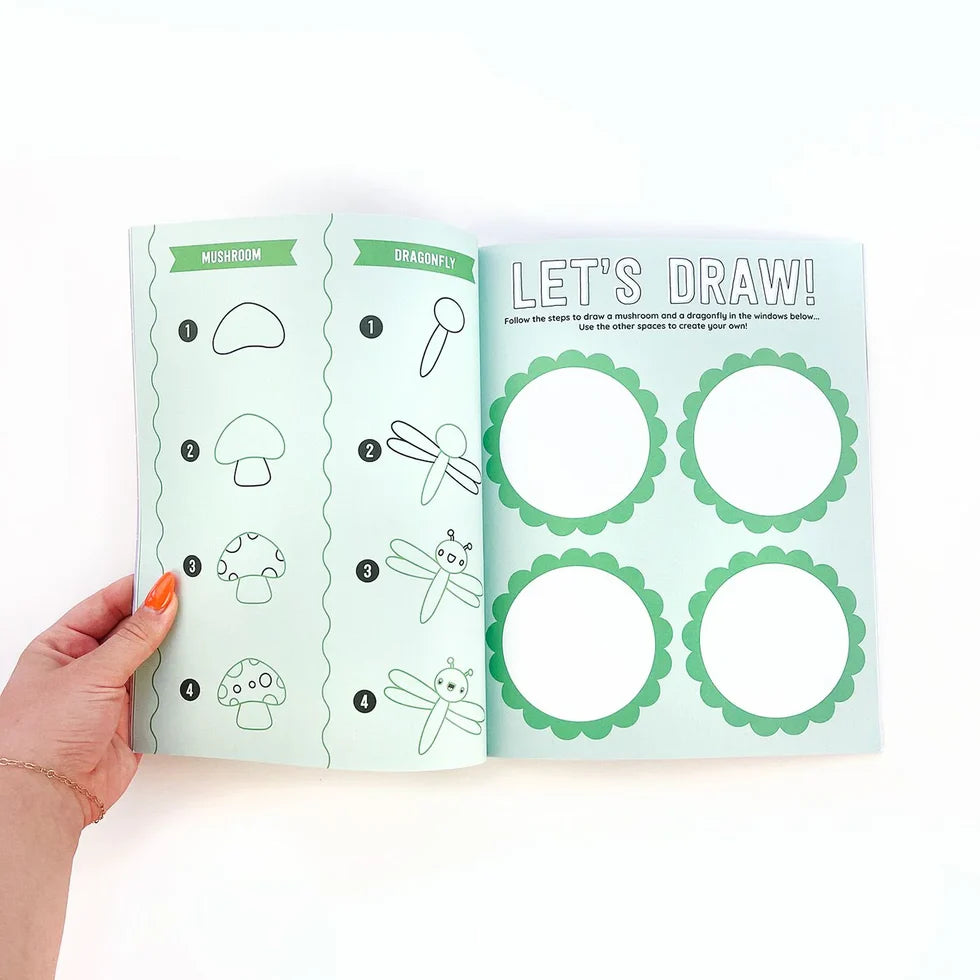 Mini Draw-Along Fantasy Sticker Book