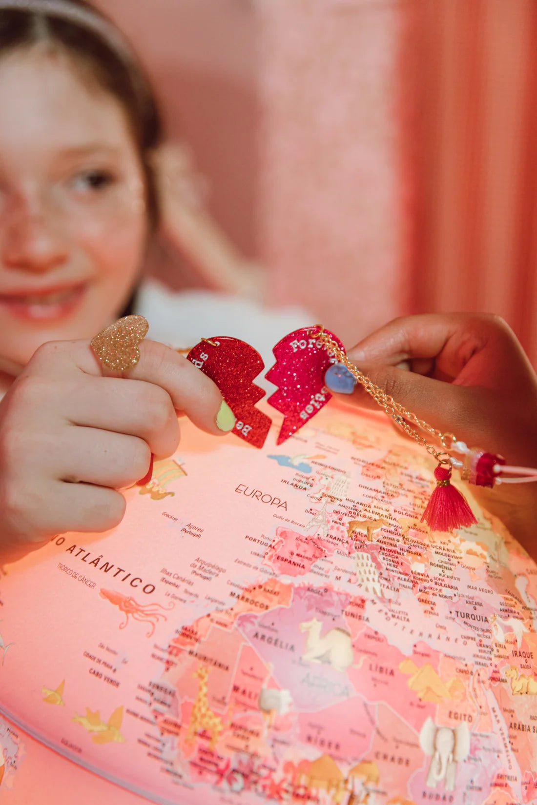 Best Friends+ Forever Besties Hearts Necklace