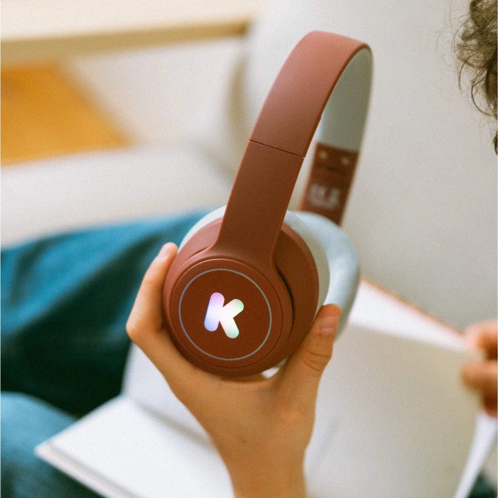 K-Ears Bluetooth Headphones Burgundy