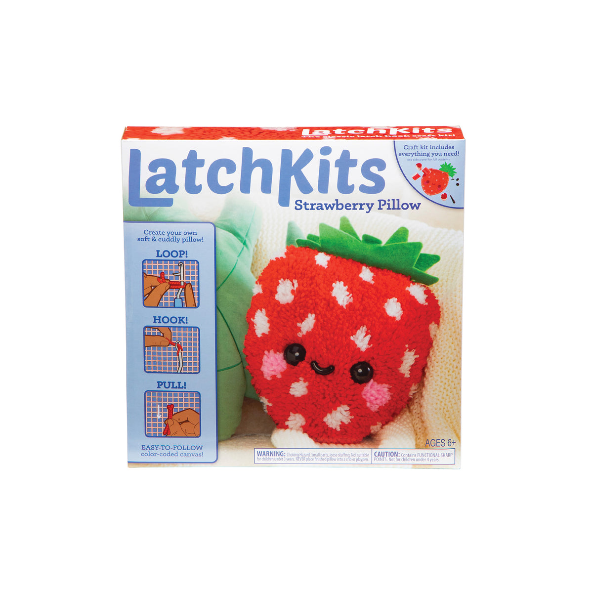 Latchkits Strawberry Pillow