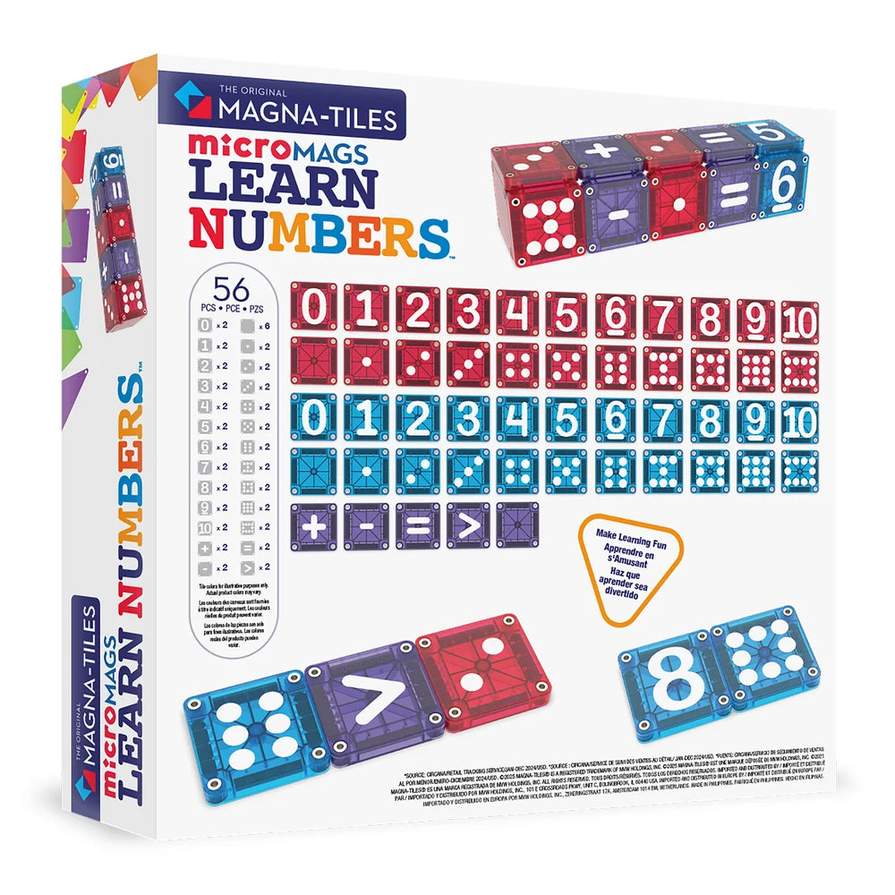 MicroMags Learn Numbers 56 Piece Set