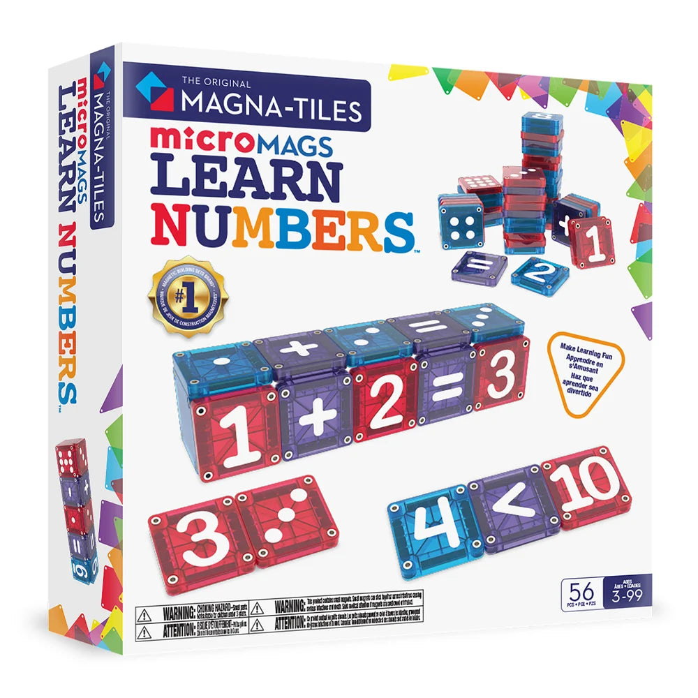 MicroMags Learn Numbers 56 Piece Set