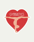 Bibidibú Stickers-Love Gymnastics- Red