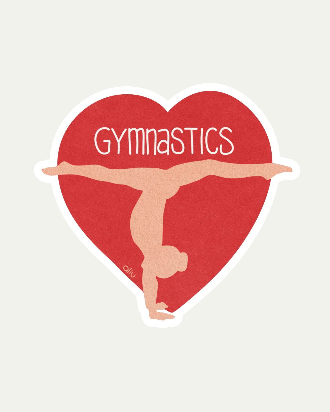 Bibidibú Stickers-Love Gymnastics- Red
