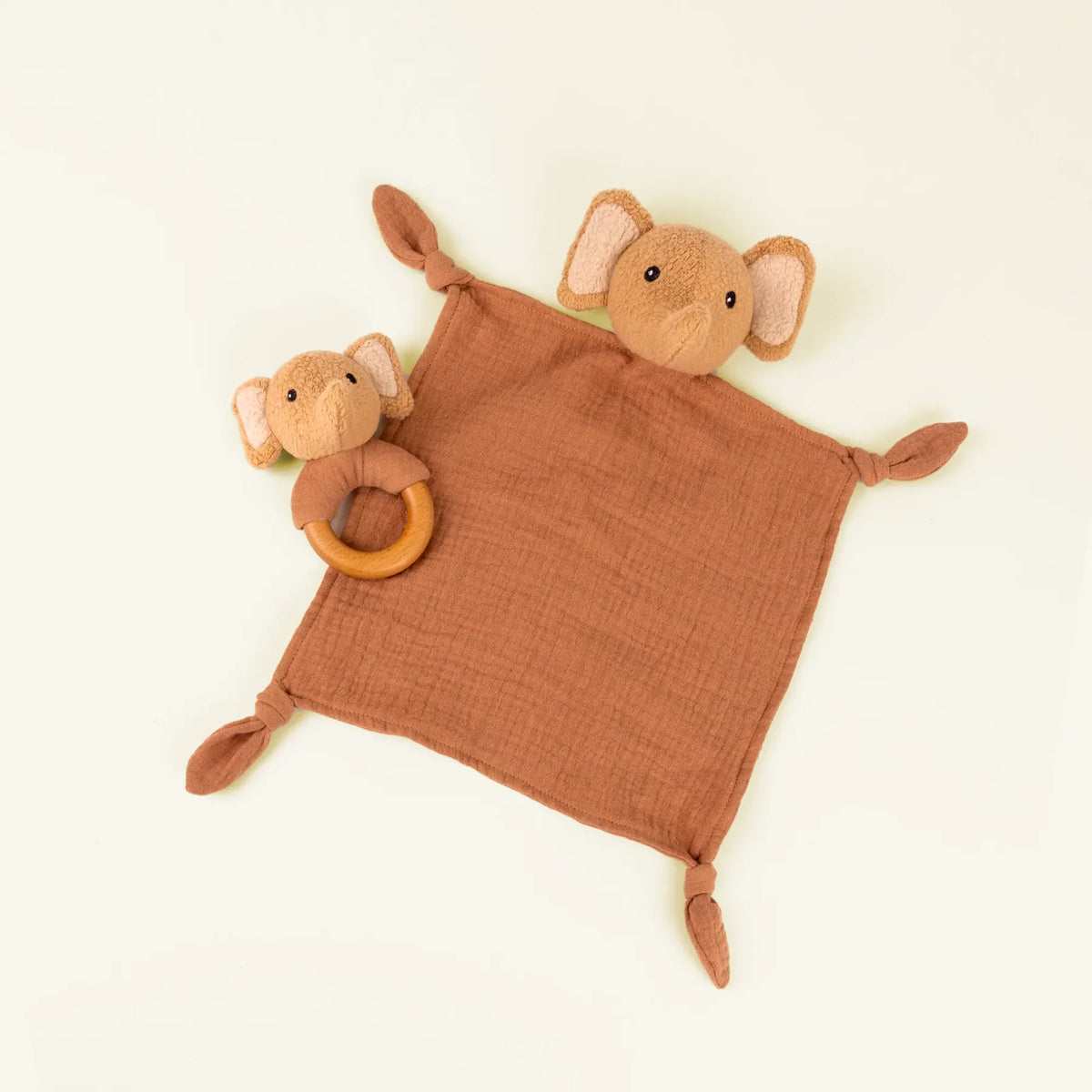 Ollie the elephant doudou and rattle gift set