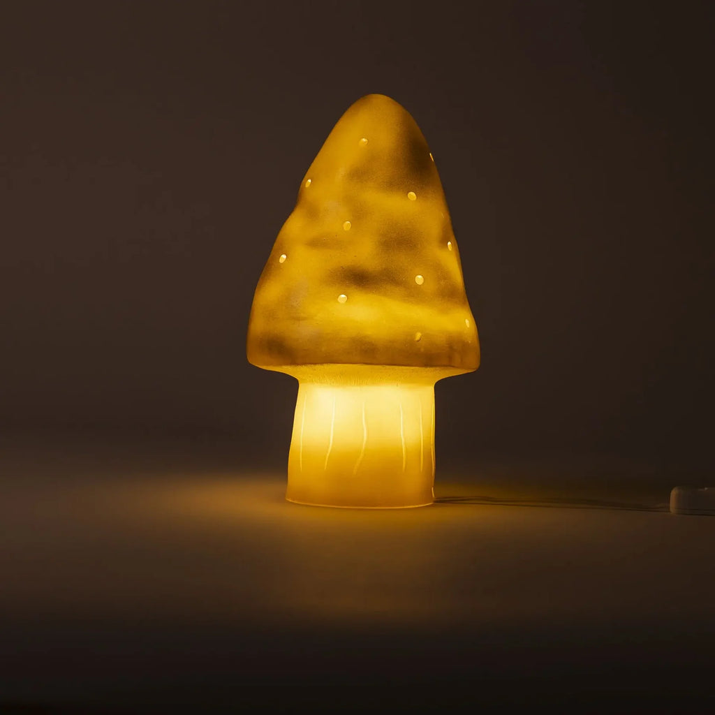 Small Mushroom Night Lamp, Gold