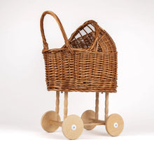 Wicker Doll Pram