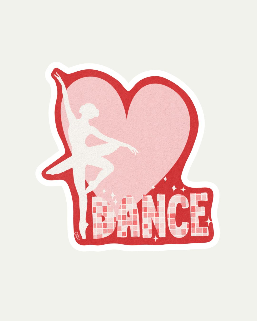 Bibidibú Stickers-Love Dance-Disco Pink