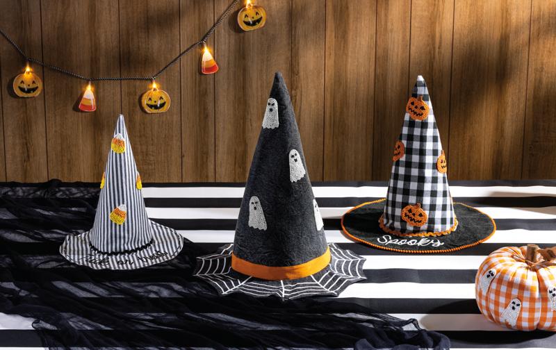 Large Beaded Witch Hat Sitter