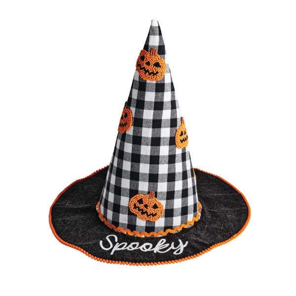 Large Beaded Witch Hat Sitter