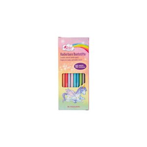 Erasable Pastel Coloured Pencils Unicorn Paradise