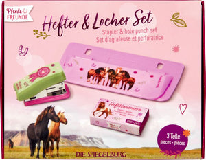 Stapler & Hole Punch Set Horse Friends