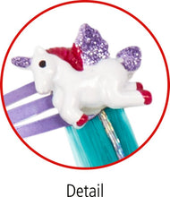 Hair Clips With Glitter Strands Unicorn Paradise