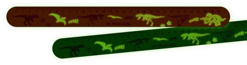 Snap Ruler T-RexWorld-Green