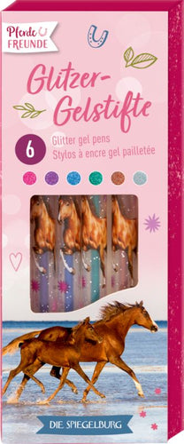 Glitter Gel pens Horse Friends