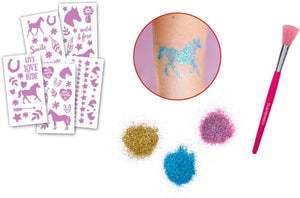 Glitter Tattoos Horse Friends
