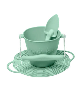 Scrunch - Beach Set - Bucket, Spade/MINT GREEN