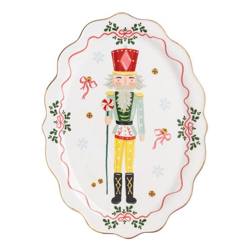 Xmas Nutcrackers Small Platter