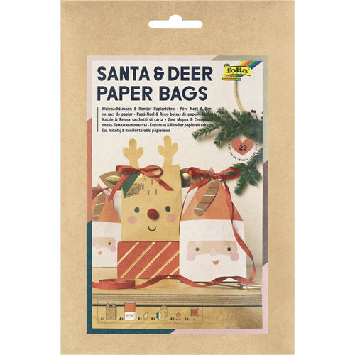 Santa & Deer Paper Bags