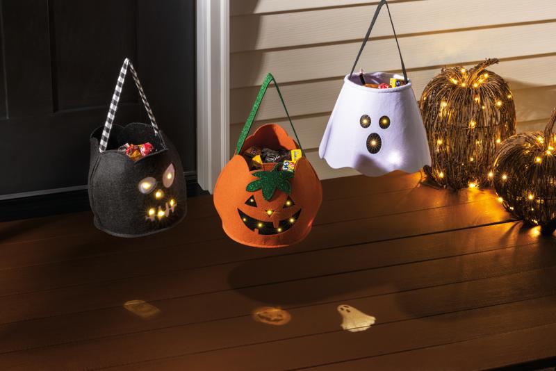 Pumpkin Led Treat Bucket