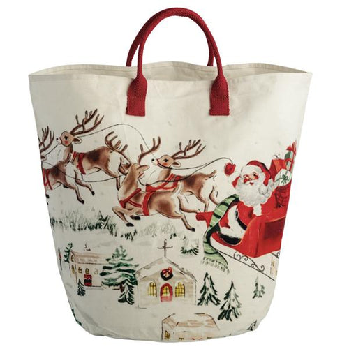 Santa Landscape Oversized Tote