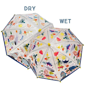 Colour Changing Umbrella - Ocean (Clear)