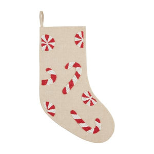 Candy Beaded Xmas Stocking