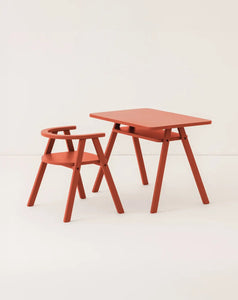 Growing Green Kid Table Colored Red