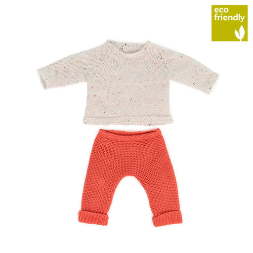 Conjunto para muñeca de punto 38 cm – Jersey y pantalón